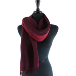 Load image into Gallery viewer, Bryce Canyon Pleated Ombre Scarf in Wine
