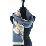 Load image into Gallery viewer, Ice Tulips Scarf in Blue
