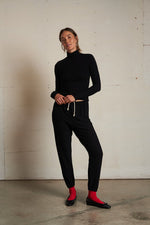 Load image into Gallery viewer, Dana Brushed Sweater Turtleneck in Black
