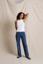 Load image into Gallery viewer, Daphne Rib Tank in White
