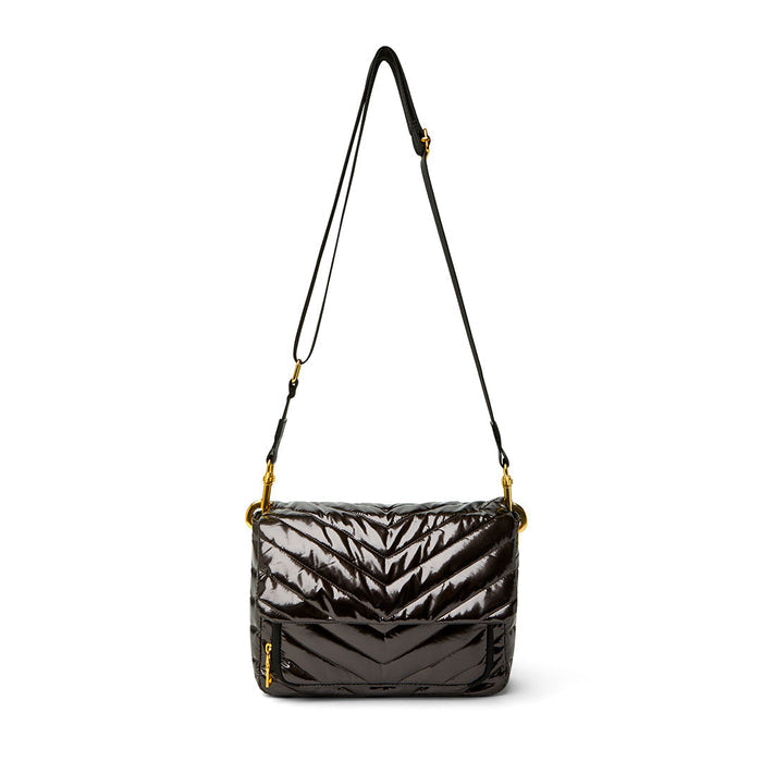 The Muse Bag in Dark Mocha Patent
