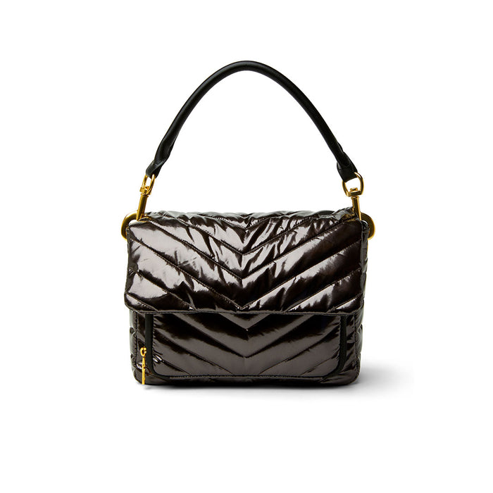 The Muse Bag in Dark Mocha Patent