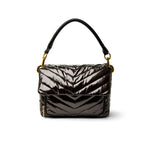 Load image into Gallery viewer, The Muse Bag in Dark Mocha Patent
