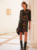 Load image into Gallery viewer, Adriana Dress in Black Cheetah
