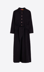 Load image into Gallery viewer, Camisero Dress in Lazo Negro Poplin
