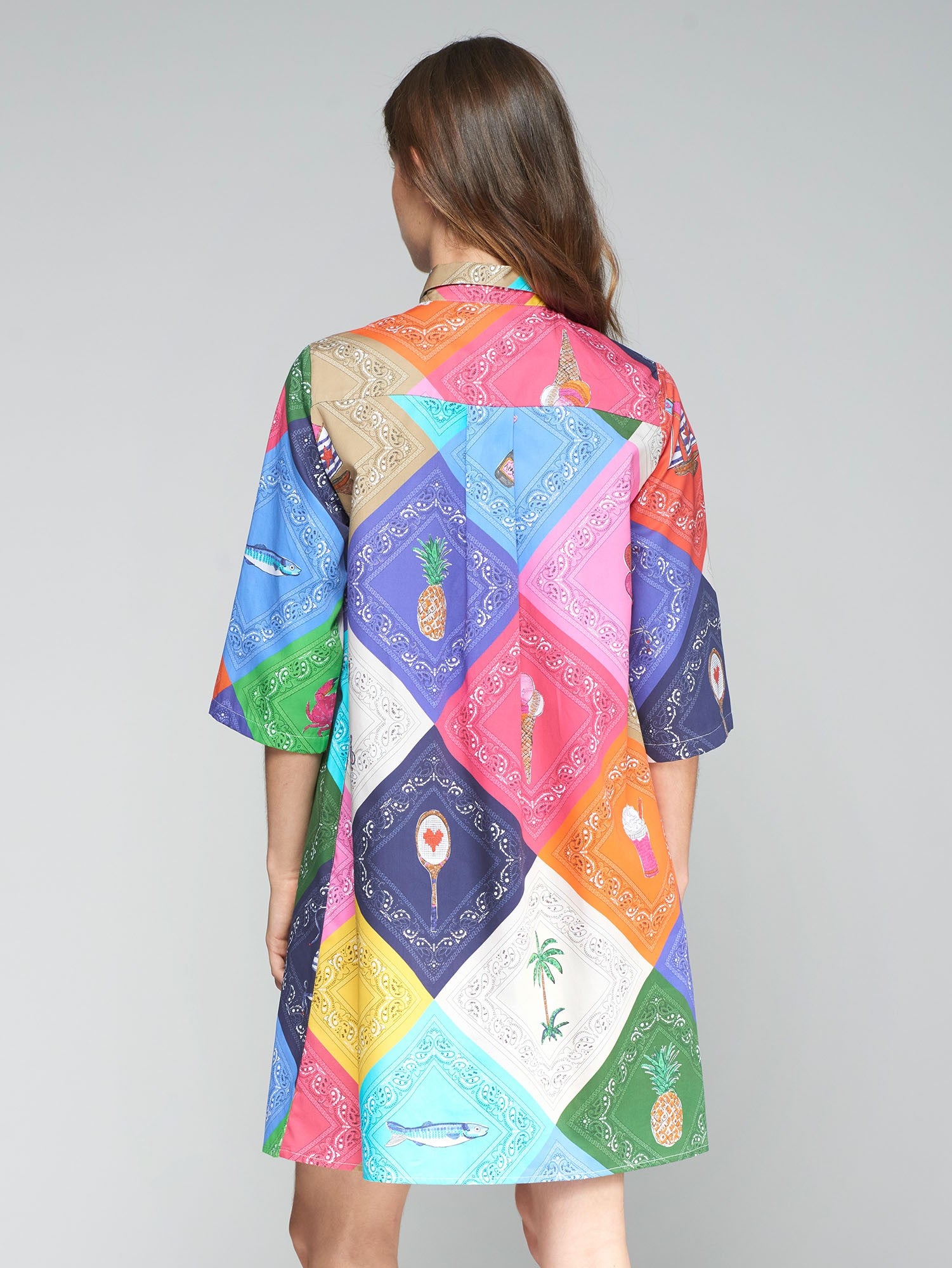 Tyanna Dress in Bandana Multi