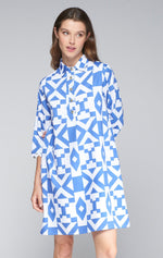 Load image into Gallery viewer, Tyanna Dress in Maxi Geo Azulon
