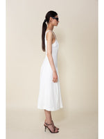 Load image into Gallery viewer, Honeybell Square Neck Midi Dress in White
