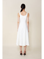 Load image into Gallery viewer, Honeybell Square Neck Midi Dress in White
