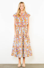 Load image into Gallery viewer, Sleeveless Patterned Top in Blue
