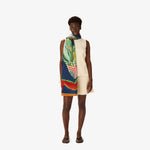 Load image into Gallery viewer, Croco Scarf in Duck Blue
