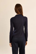Load image into Gallery viewer, Long Sleeve Mock Neck Layer in Navy
