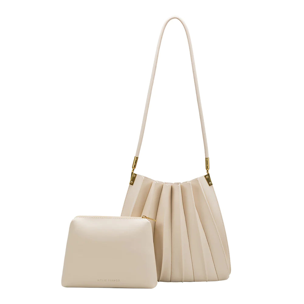 Carrie Medium Shoulder Bag in Ivory