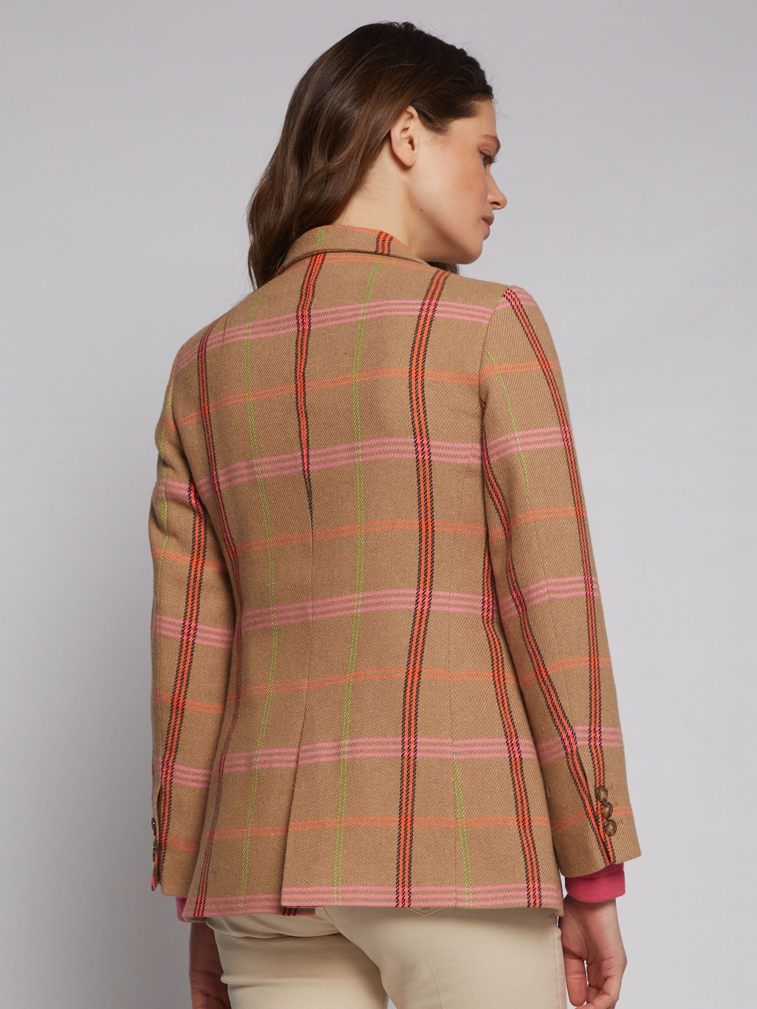 Rock Jacket in Neon Check