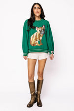 Load image into Gallery viewer, French Bulldog Sweatshirt in Green
