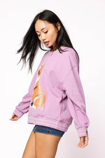 Load image into Gallery viewer, Corgi Sweatshirt in Light Purple
