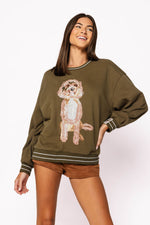 Load image into Gallery viewer, Golden Doodle Sweatshirt in Olive
