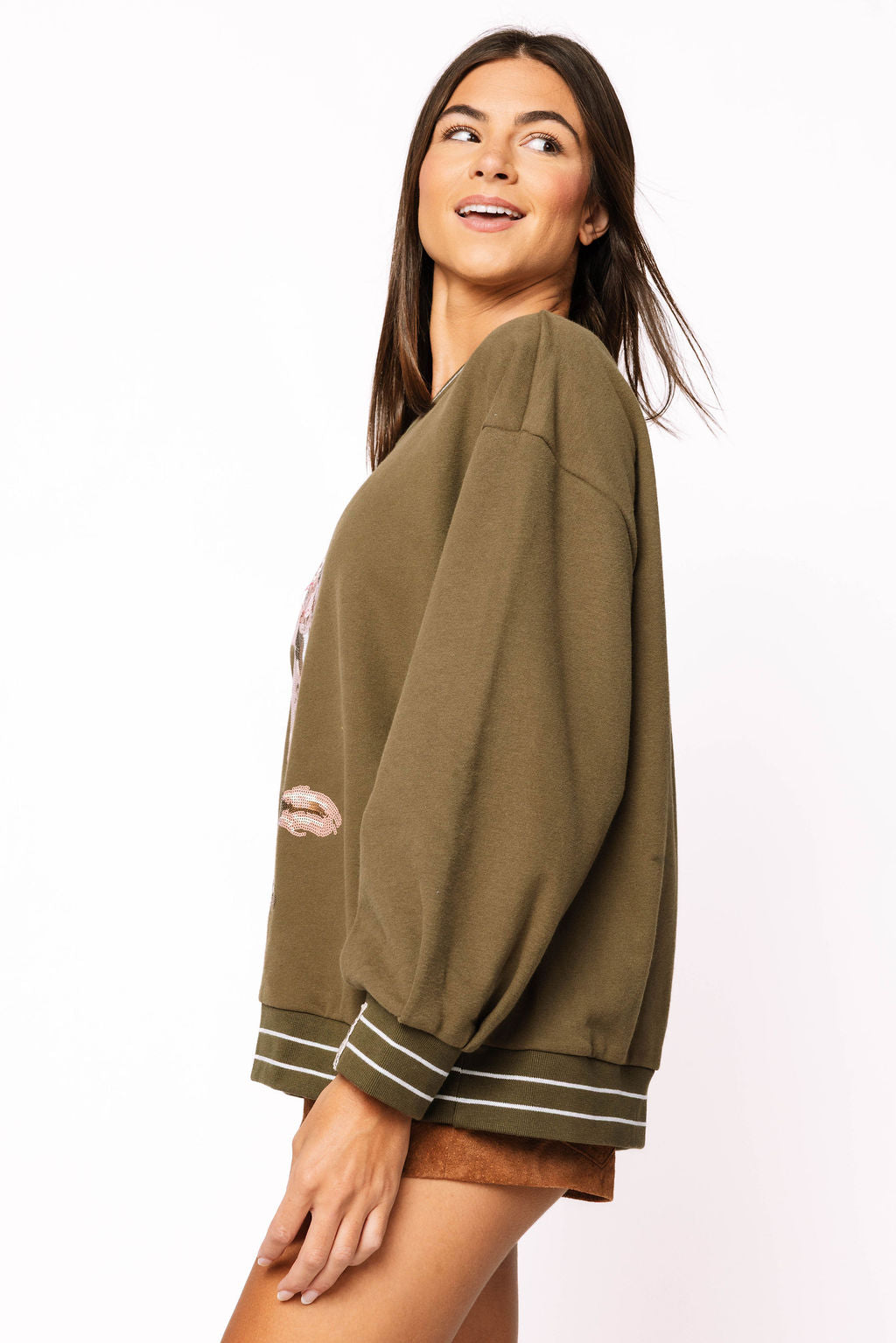 Golden Doodle Sweatshirt in Olive