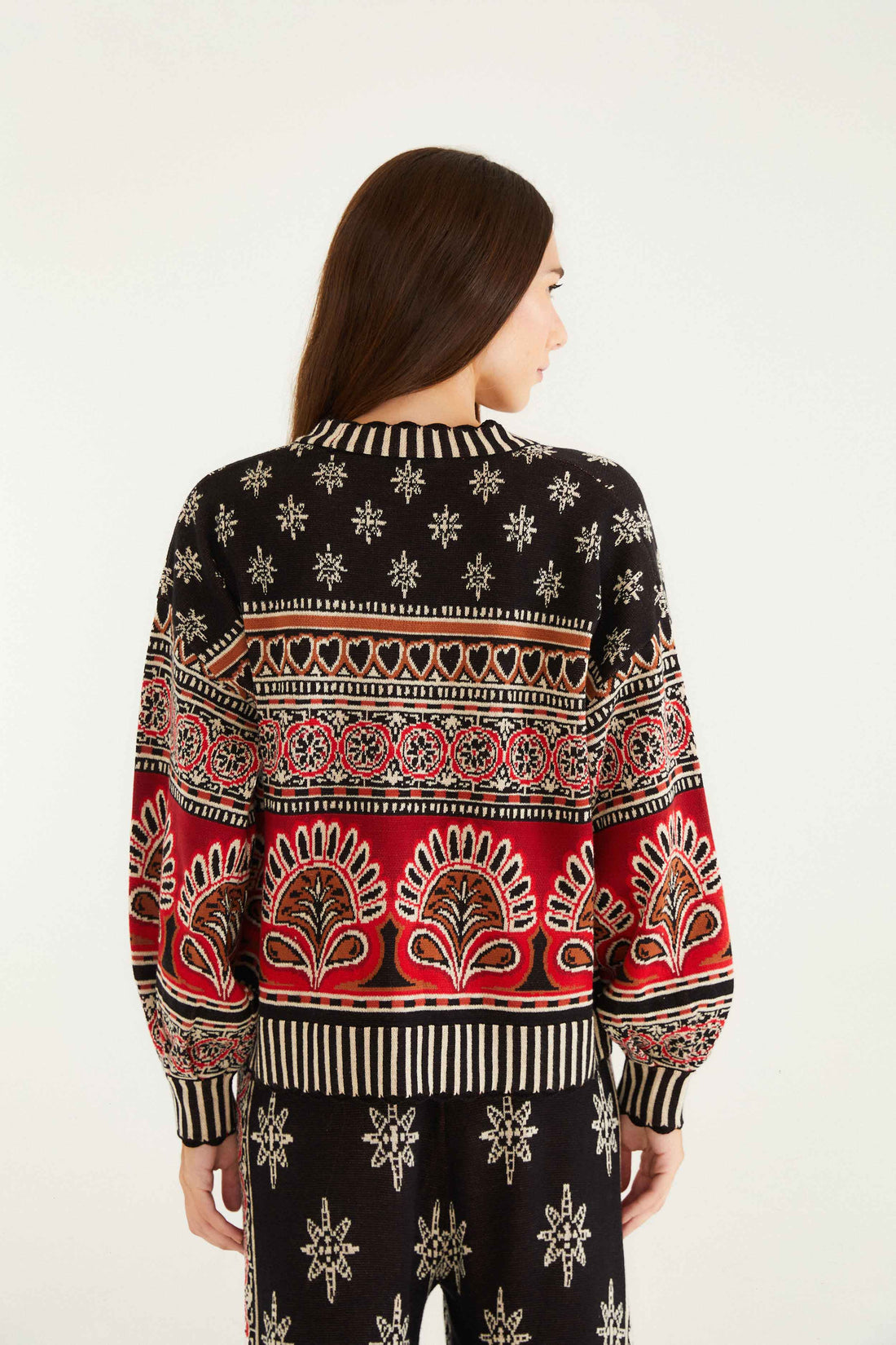 Ainika Love Coconut Groove Knit Cardigan in Multi