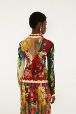 Load image into Gallery viewer, Lunar Boho Multicolor Jersey Blouse
