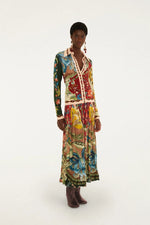Load image into Gallery viewer, Lunar Boho Multicolor Jersey Blouse
