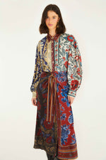 Load image into Gallery viewer, Winter Mix Midi Dress in Navy
