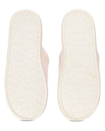 Load image into Gallery viewer, I Love Paris Plush Slippers in Pale Blush
