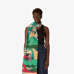 Load image into Gallery viewer, Jardin Scarf in Fuchsia
