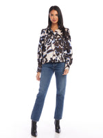 Load image into Gallery viewer, Blouson Sleeve Top in Floral Print
