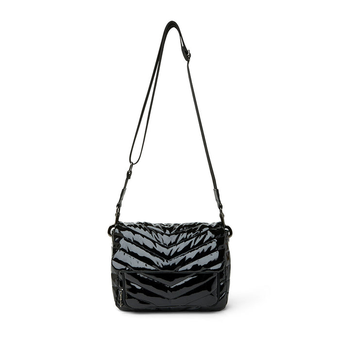 The Muse Bag in Black Patent