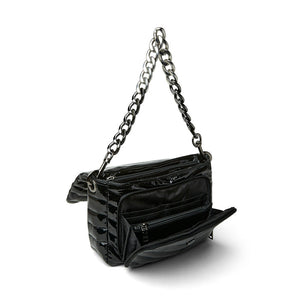 The Muse Bag in Black Patent