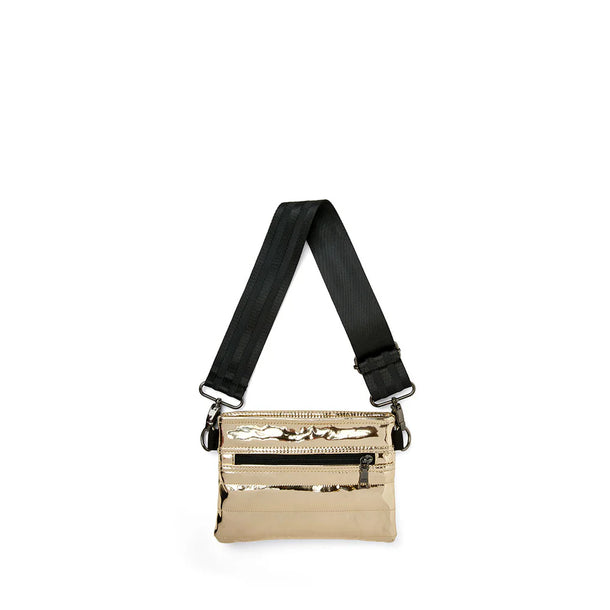 Bum Bag Crossbody in Gold Mirror