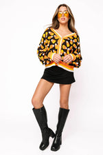 Load image into Gallery viewer, Pearl Candy Corn Cardigan in Black

