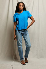 Load image into Gallery viewer, Harley Boxy Crew Tee in Cobalt
