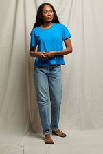 Load image into Gallery viewer, Harley Boxy Crew Tee in Cobalt

