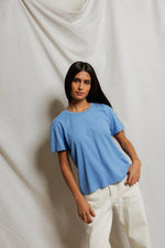 Load image into Gallery viewer, Harley Boxy Crew Tee in Pacific Blue
