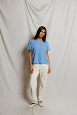 Load image into Gallery viewer, Harley Boxy Crew Tee in Pacific Blue
