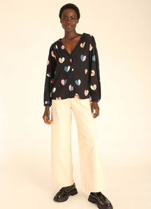 Hearts Blouse in Print