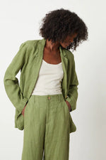 Load image into Gallery viewer, Cassie Blazer in Basil
