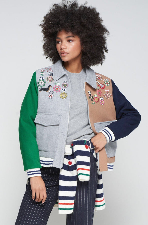 V-Neck Hardware One-Piece Swimsuit