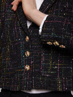 Load image into Gallery viewer, Elvira Jacket in Black Sequins
