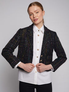 Elvira Jacket in Black Sequins
