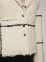 Load image into Gallery viewer, Elvira Jacket in White &amp; Black Check
