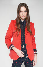Load image into Gallery viewer, Gadea Corduroy Blazer in Pana Red
