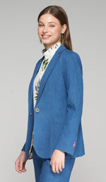 Load image into Gallery viewer, Harlow Blazer in Azul Vaquero
