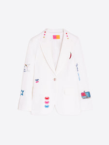 Heather Blazer in Punto Roma Blanco
