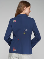 Load image into Gallery viewer, Heather Blazer in Punto Roma Azul
