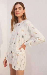 Wanderer Travel Long Sleeve Top in Bone