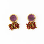 Load image into Gallery viewer, Kimberly Enamel Earrings in Purple
