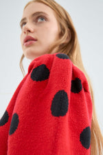 Load image into Gallery viewer, Polka Dot Sweater in Red
